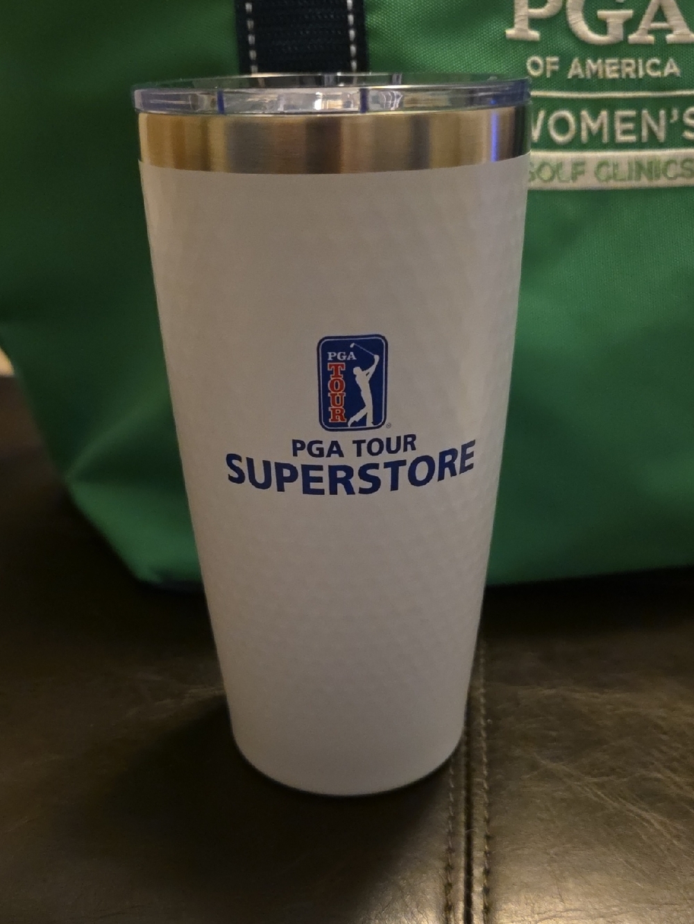 PGA Tour Superstore White and Blue Insulated Tumbler